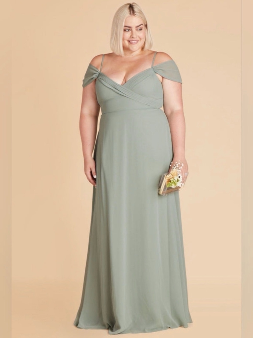 Birdy Gray Spence Convertible Bridesmaid Dress in Chiffon Sage